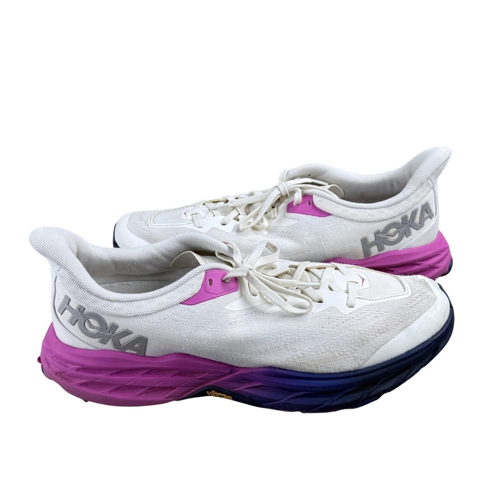 Mens Hoka One One Speedgoat 5 Shoes Size 13 White Trail Running Vibram Sneakers